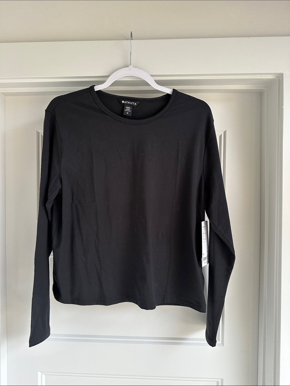 Athleta Men's Long-Sleeve Crew Tee in Black